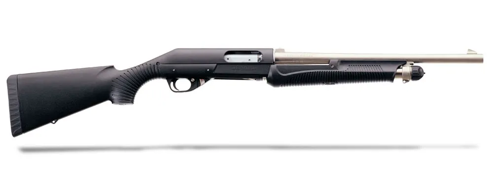 12ga Benelli Nova 18.5in Pump Action Nickel Plated Barrel-image