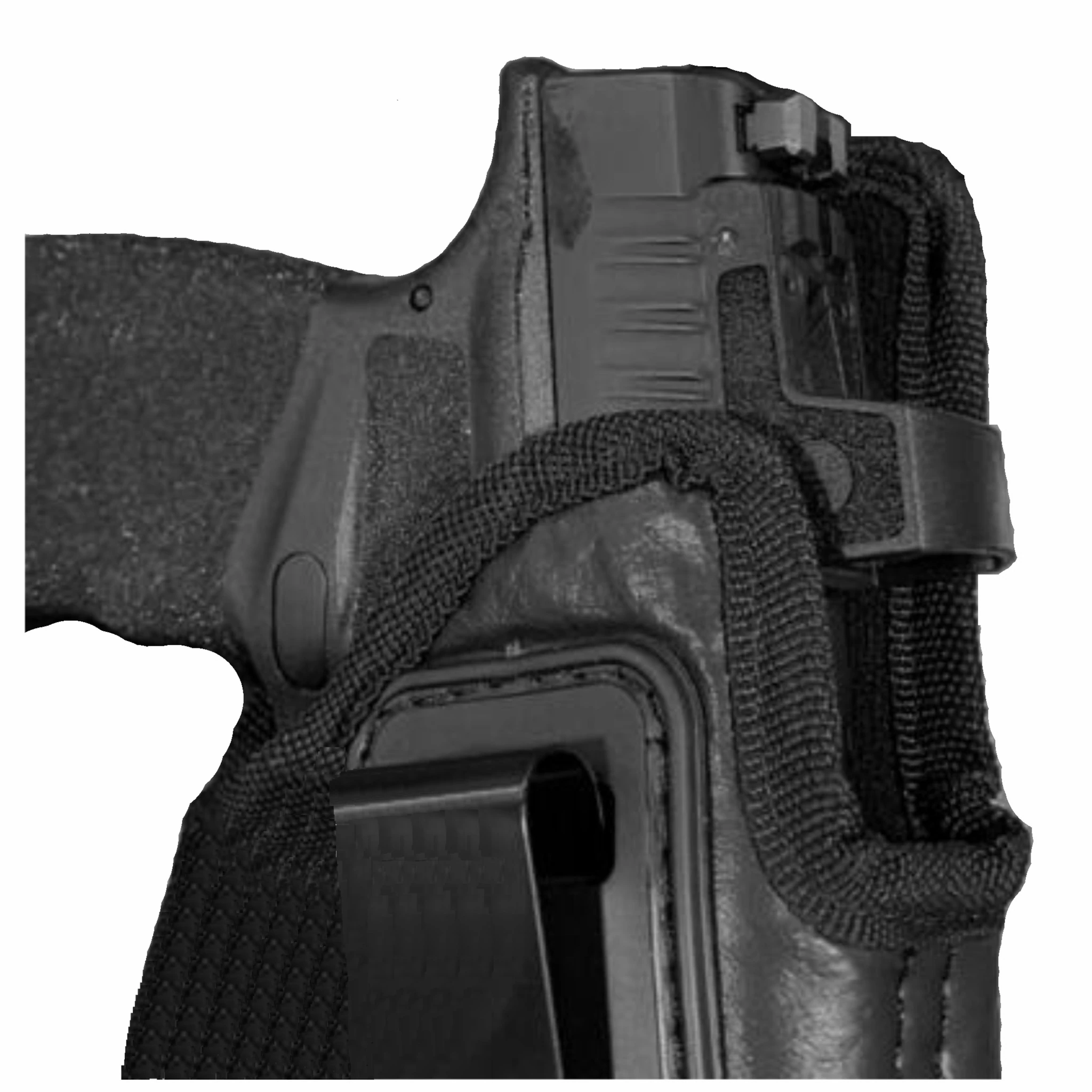 ECO-LEATHER- IWH Dual Clip w/ Mag Holder - Holster – Houston Gun